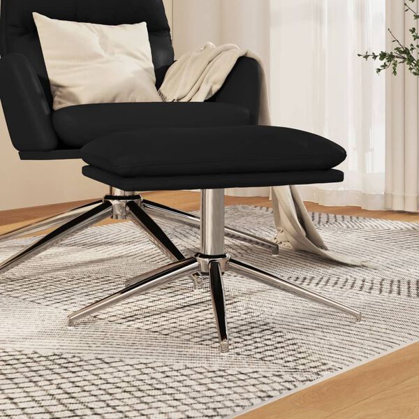 vidaXL Fotpall svart 45x29,5x35 cm konstl&auml;der