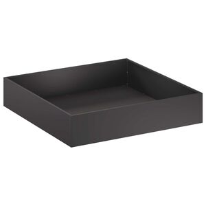 vidaXL Tr&auml;dg&aring;rdsplanterare Svart 80 x 80 x 20 cm Kallvalsat st&aring;l