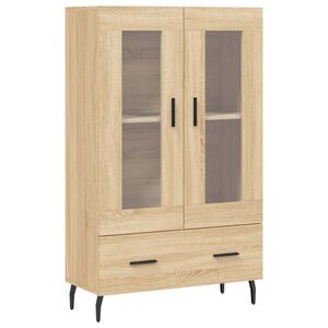 vidaXL H&ouml;gsk&aring;p sonoma-ek 69,5x31x115 cm konstruerat tr&auml;
