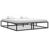 vidaXL S&auml;ngram utan madrass svart metall 160x200 cm