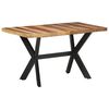 vidaXL Matbord 140x70x75 cm massivt tr&auml; med honungsfinish