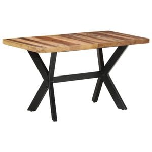 vidaXL Matbord 140x70x75 cm massivt tr&auml; med honungsfinish