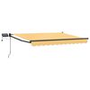 vidaXL Manuell utdragbar markis med LED-lampor Sand