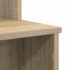 vidaXL Skrivbord Sonoma-ek 120,5 x 44 x 88,5 cm Konstruerat trä