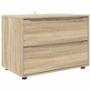 vidaXL F&ouml;rvaringssk&aring;p 80 x 48 x 57 cm Konstruerat tr&auml; Sonoma-ek