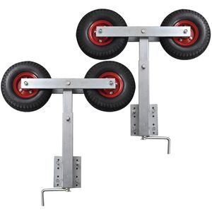 Dubbla st&ouml;dhjul f&ouml;r b&aring;tsl&auml;p (Bog st&ouml;d) set med 2 st 59 - 84 cm