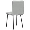 vidaXL Matstolar 2 st ljusgrå sammet