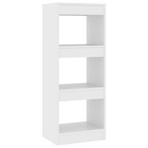 vidaXL Bokhylla/rumsavdelare vit 40x30x103 cm konstruerat tr&auml;