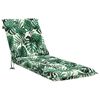vidaXL Solstol Kudde GEMERT 100% Polyester Bladm&ouml;nster 190 x 60 x 9 cm