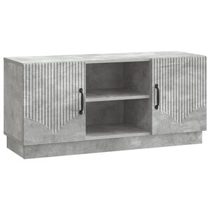 vidaXL TV-sk&aring;p 102 x 34,5 x 47 cm Betonggr&aring; Konstruerat tr&auml;