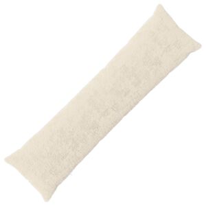 vidaXL Kudd&ouml;verdrag HEERLEN Vit 40 x 145 cm Faux Kaninp&auml;ls