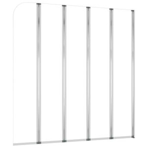 vidaXL Badkarsv&auml;gg 120x140 cm h&auml;rdat glas transparent