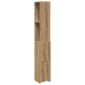 vidaXL Badrumssk&aring;p ek 25x25x170 cm konstruerat tr&auml;