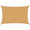 vidaXL Solsegel 160 g/m&sup2; rektangul&auml;r sand 2,5x3,5 m HDPE