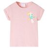 vidaXL T-shirt f&ouml;r barn ljusrosa 140