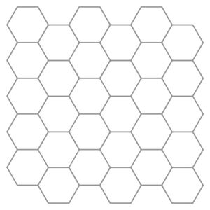 vidaXL Hexagonplatta 20 st Vit gr&aring; 30 x 30 cm Polyuretan och PET