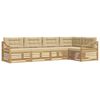 vidaXL Utomhussoffset 5 st Vit och Beige Polyester