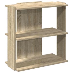 vidaXL Bokhylla 3 hyllplan sonoma-ek 60x30x60 cm konstruerat tr&auml;