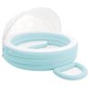 INTEX Pool Lounge Float med Parasoll 277 x 221 x 137 cm Rund f&ouml;r