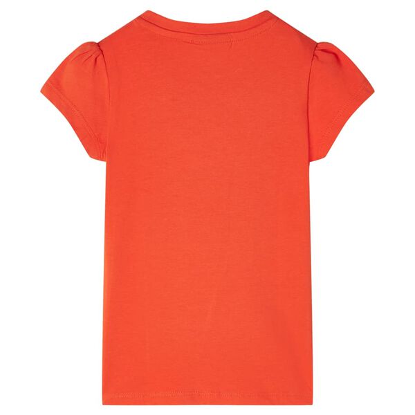 T-shirt för barn mörk orange 92