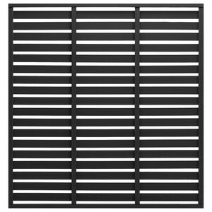 vidaXL Staketpanel WPC 180x180 cm svart
