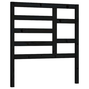 vidaXL S&auml;nggavel svart 81x4x104 cm massiv furu
