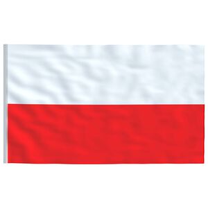 vidaXL Polens flagga 90x150 cm