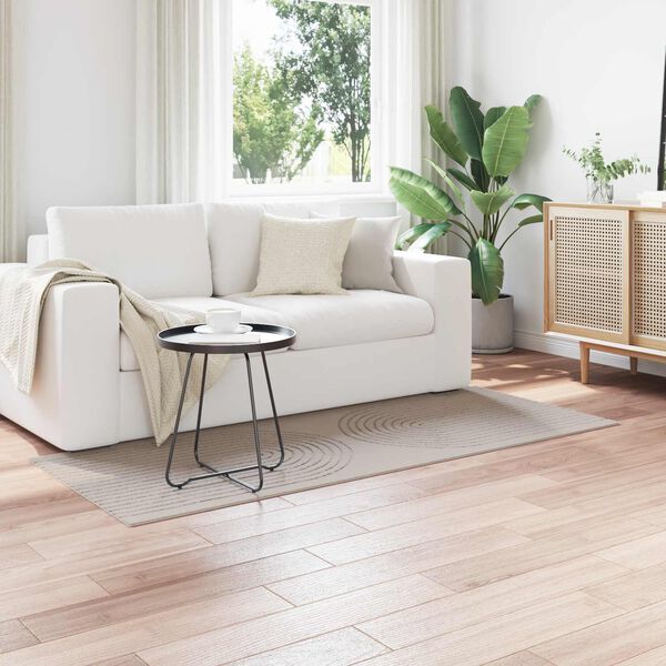 vidaXL Omr&aring;desmattor Rektangul&auml;r HUARTE Kr&auml;m 200 x 80 cm Polyester