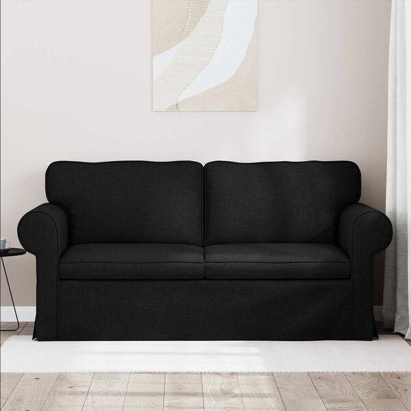 vidaXL Soffa 140cm Svart Metall