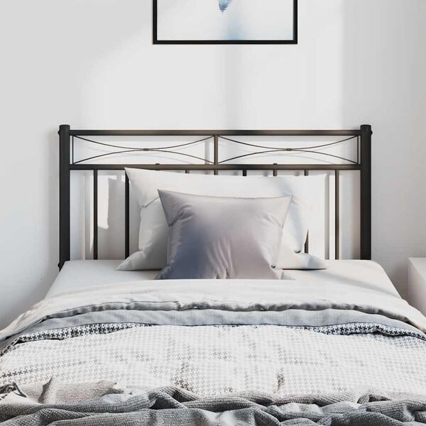 vidaXL Ers&auml;ttningsgavel metall svart 100 cm