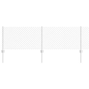vidaXL Kedjest&auml;ngsel med stolpe 25 x 0,6 m (B x H) Varmf&ouml;rzinkad st&aring;l