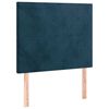 vidaXL S&auml;nggavel m&ouml;rkbl&aring; 100x5x118/128 cm sammet