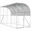vidaXL H&ouml;nshus mot V&auml;gg Silver 600 x 150 x 215 cm Galvaniserat st&aring;l