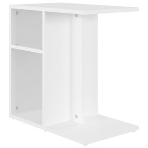 vidaXL Sidobord vit 50x30x50 cm konstruerat tr&auml;