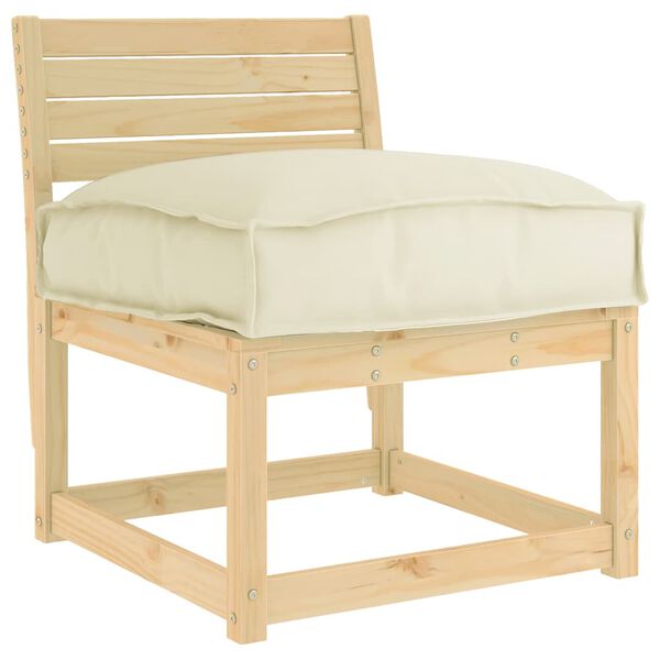 vidaXL Kudde Kr&auml;m 60 x 40 x 8 cm Oxford Tyg