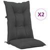vidaXL Stolsdynor 2 st antracit 120x50x7 cm tyg