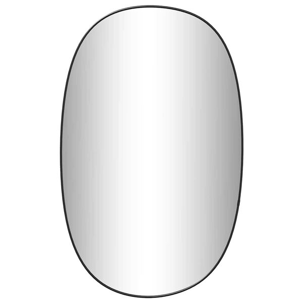 vidaXL V&auml;ggspegel svart 70x45 cm