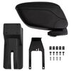 vidaXL Armst&ouml;d Svart 12x29x(32-46) cm ABS