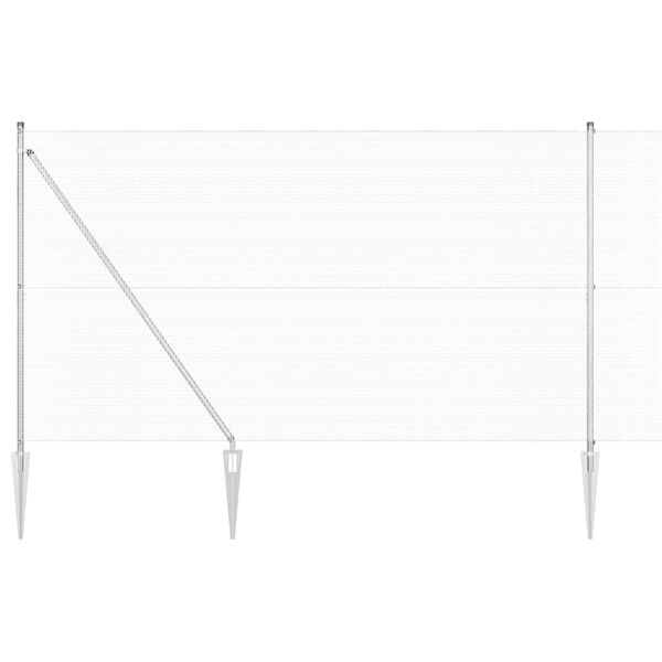 vidaXL St&auml;ngselstolpe Silver 50 x 1,5 m (12 x 12 mm n&auml;t) St&aring;l