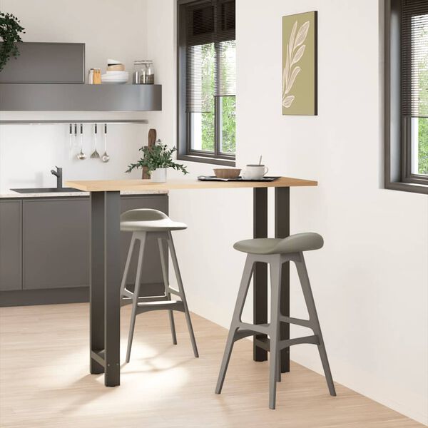 vidaXL Barbordsben antracit 2 st 40x(110-111) cm st&aring;l