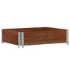 vidaXL Pallkrage brun 80x60 cm massivt furu