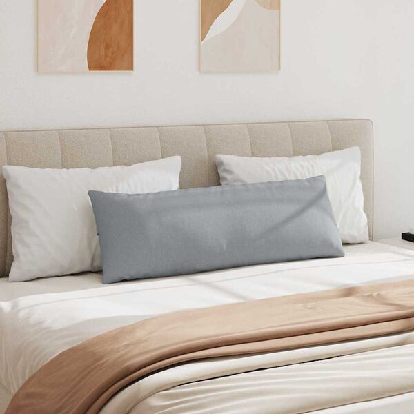 vidaXL Sofakuddar 2 pcs Ljusgrå 120 x 40 cm tyg