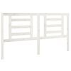vidaXL Sänggavel vit 166x4x100 cm massiv furu