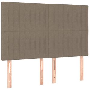 vidaXL S&auml;nggavel taupe 144x5x118/128 cm tyg