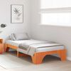 vidaXL Sängram Vaxbrun 75 x 190 cm Massiv furu