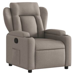 vidaXL Reclinerf&aring;t&ouml;lj taupe tyg