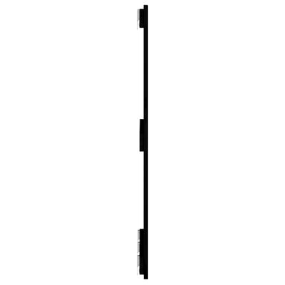 vidaXL Väggmonterad huvudgavel svart 166x3x90 cm massiv furu