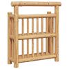 vidaXL Vägg hylla med hylla Naturfärg 40 x 13 x 44 cm Bambu