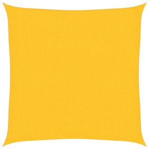 vidaXL Solsegel 160 g/m&sup2; gul 2x2 m HDPE