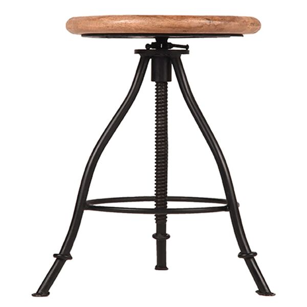 LABEL51 Pall Jaipur 35x35x46-75 cm tr&auml;/svart